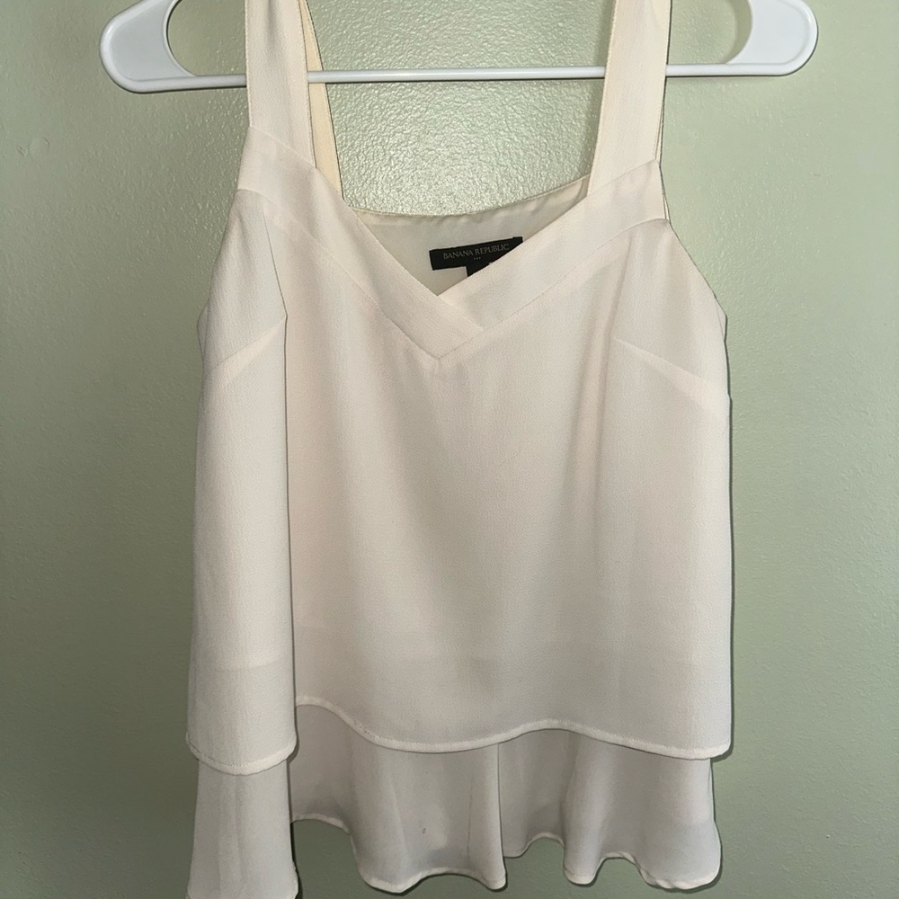 Banana Republic Cream Layered Camisole